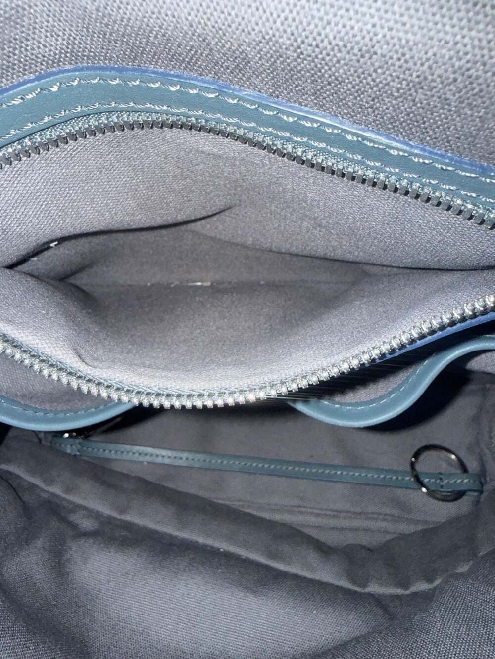 Shinola Mini Zip Backpack Slate Blue Leather Detroit Made $795 Retail - Picture 11 of 14